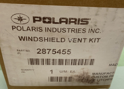 NEW GENUINE POLARIS 2875455 WINDSHIELD VENT KIT