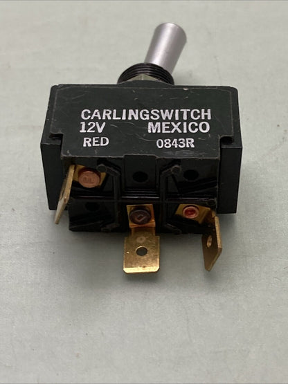 NEW CARLING 0847R TOGGLE SWITCH 12V RED