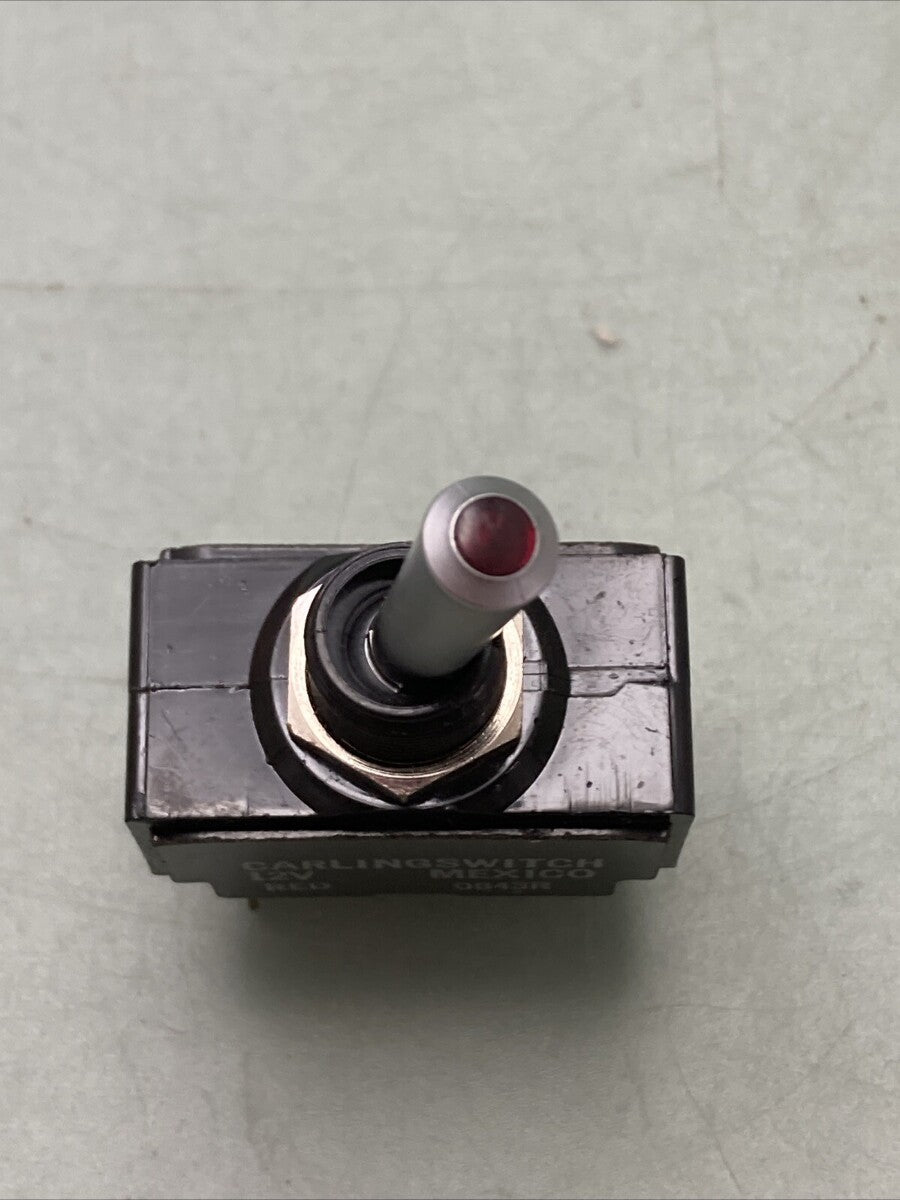 NEW CARLING 0847R TOGGLE SWITCH 12V RED