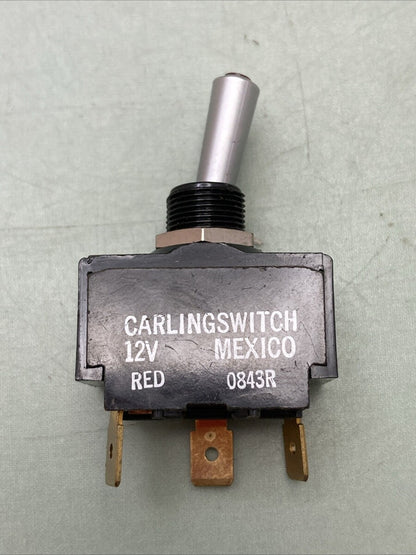 NEW CARLING 0847R TOGGLE SWITCH 12V RED