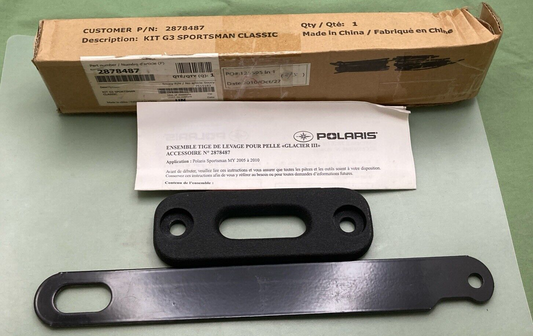 NEW GENUINE POLARIS 2878487 WINCH LINK KIT, PLOW FRAME, GLACIER III