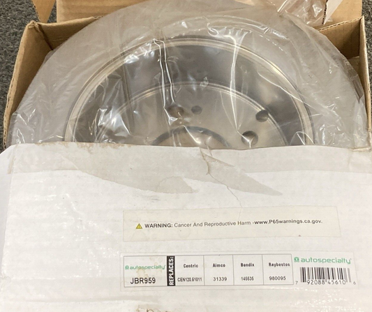 NEW AUTOSPECIALTY JBR959 BRAKE ROTOR REAR KIA HYUNDAI