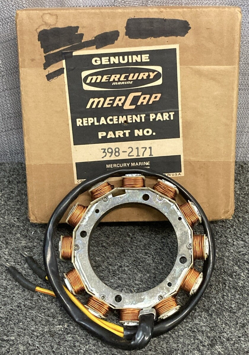 NEW GENUINE MERCURY 398-2171 STATOR ALTERNATOR FLYWHEEL ASM MARINE 500