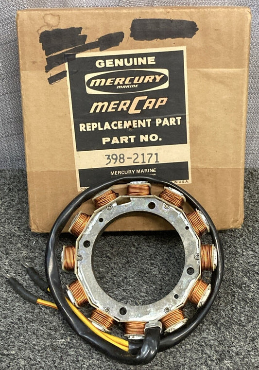 NEW GENUINE MERCURY 398-2171 STATOR ALTERNATOR FLYWHEEL ASM MARINE 500