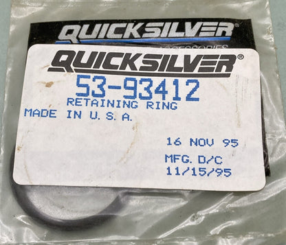 NEW GENUINE MERCURY QUICKSILVER 53-93412 RING RETAINING