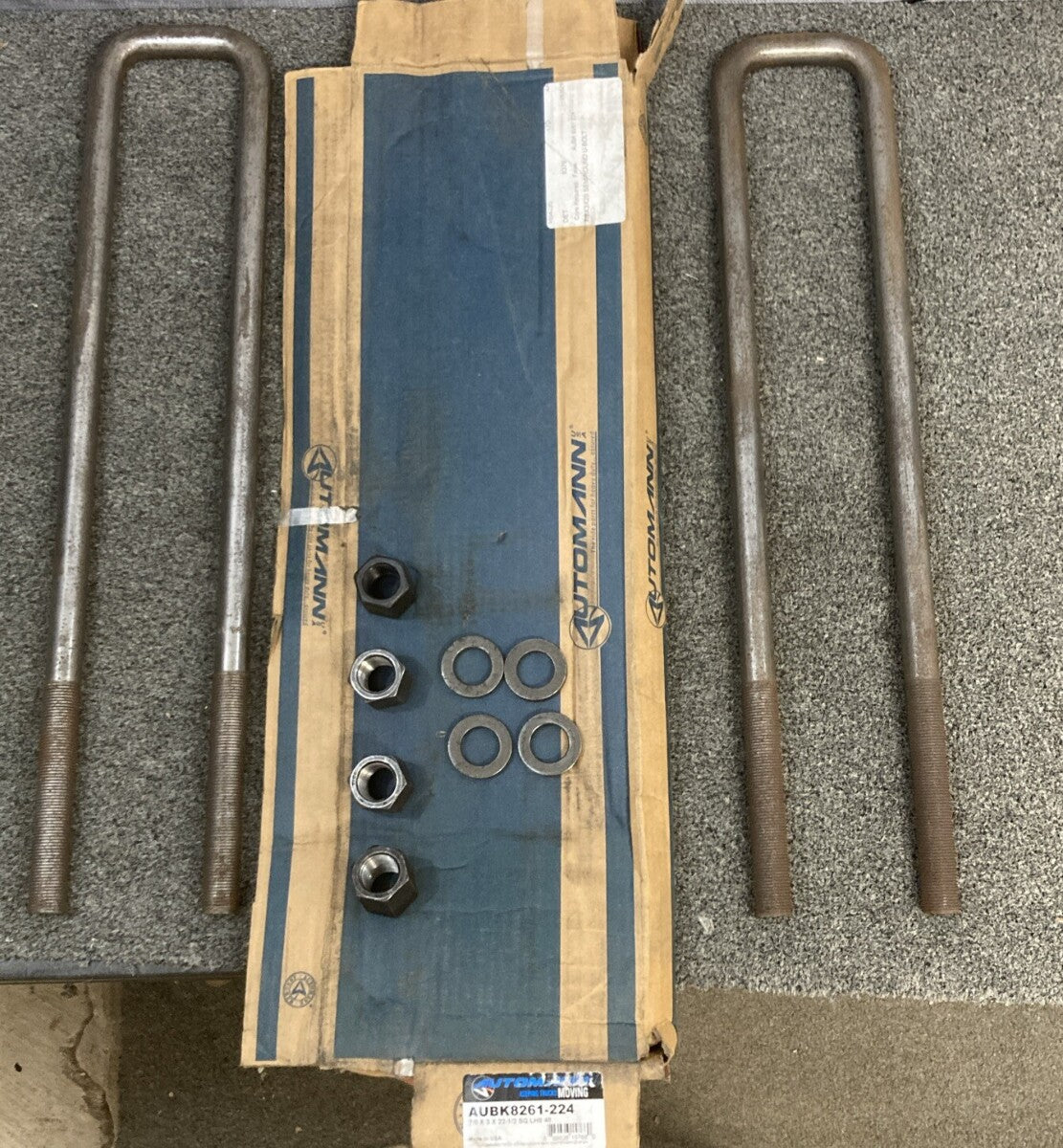 NEW AUTOMANN AUBK8261-224 U Bolt Kit Square 7/8". x 3" x 22-1/2"