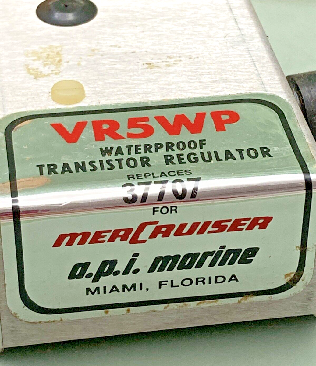 NEW GENUINE MERCURY 37707 API MARINE VR5WP WATERPROOF TRANSISTOR REGULATOR