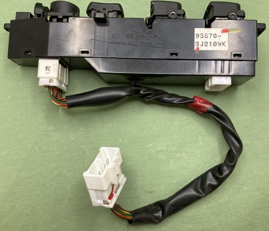 Hyundai 93570-3J210WK Driver Left Master Window Switch with Wiring Harness