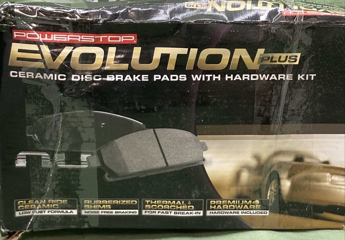 NEW POWER STOP 17-843 Z17 Brake Pad SET Evolution+ Ceramic Ford Mercury Mazda