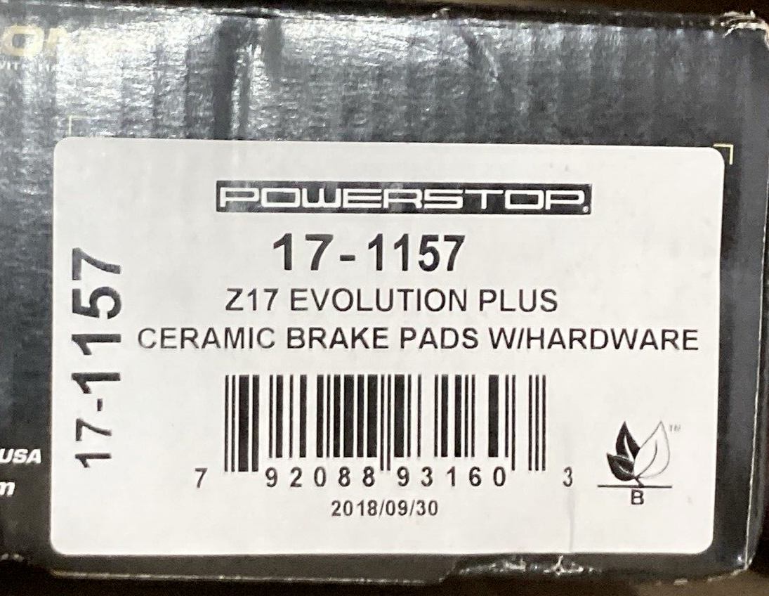 NEW POWER STOP 17-1157 Z17 Brake Pad Set Evolution+ Ceramic Rear Hyundai Kia
