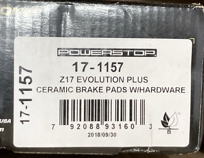 NEW POWER STOP 17-1157 Z17 Brake Pad Set Evolution+ Ceramic Rear Hyundai Kia