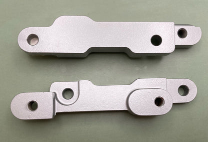 NEW GENUINE VICTORY 2874757-385 FOOTPEG RELOCATION BACK, SILVER, POLARIS