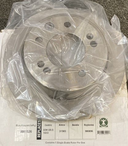 NEW AUTOSPECIALTY JBR1526 Uncoated Brake Rotor REAR HUYNDAI KIA