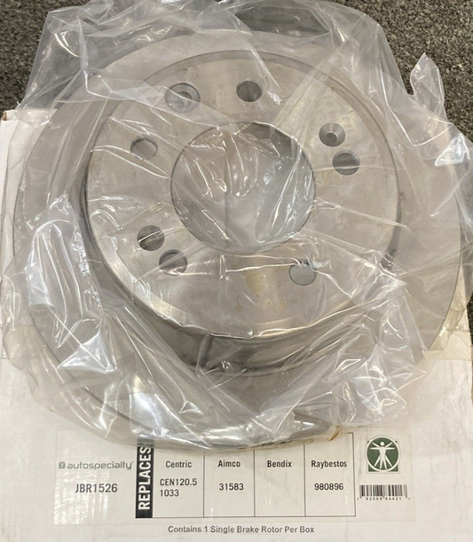 NEW AUTOSPECIALTY JBR1526 Uncoated Brake Rotor REAR HUYNDAI KIA