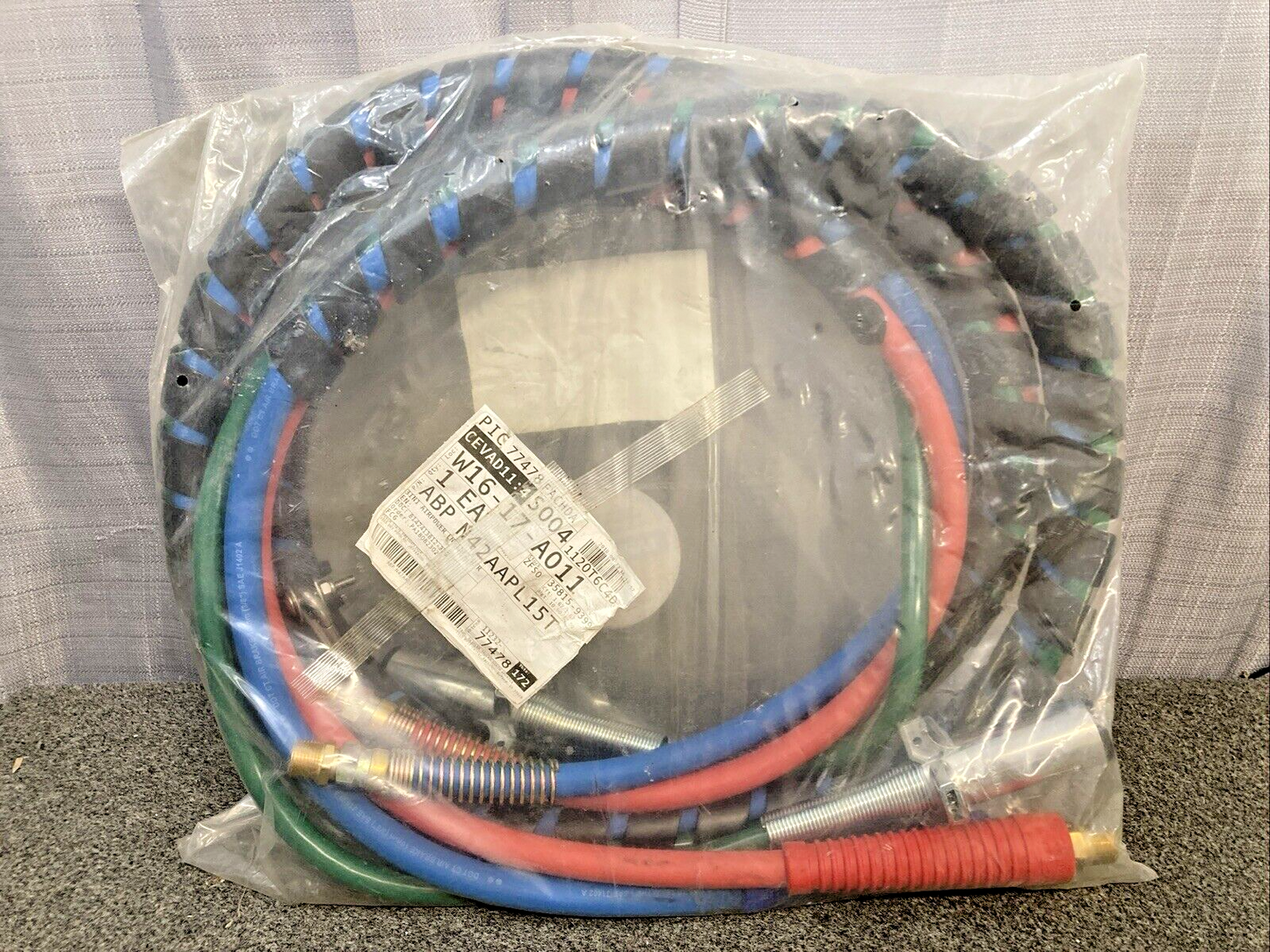 NEW GENUINE ALLIANCE TRUCK PARTS N42AAPL15T 3IN1 AIRPOWER LN-15FT W/RD&BLU