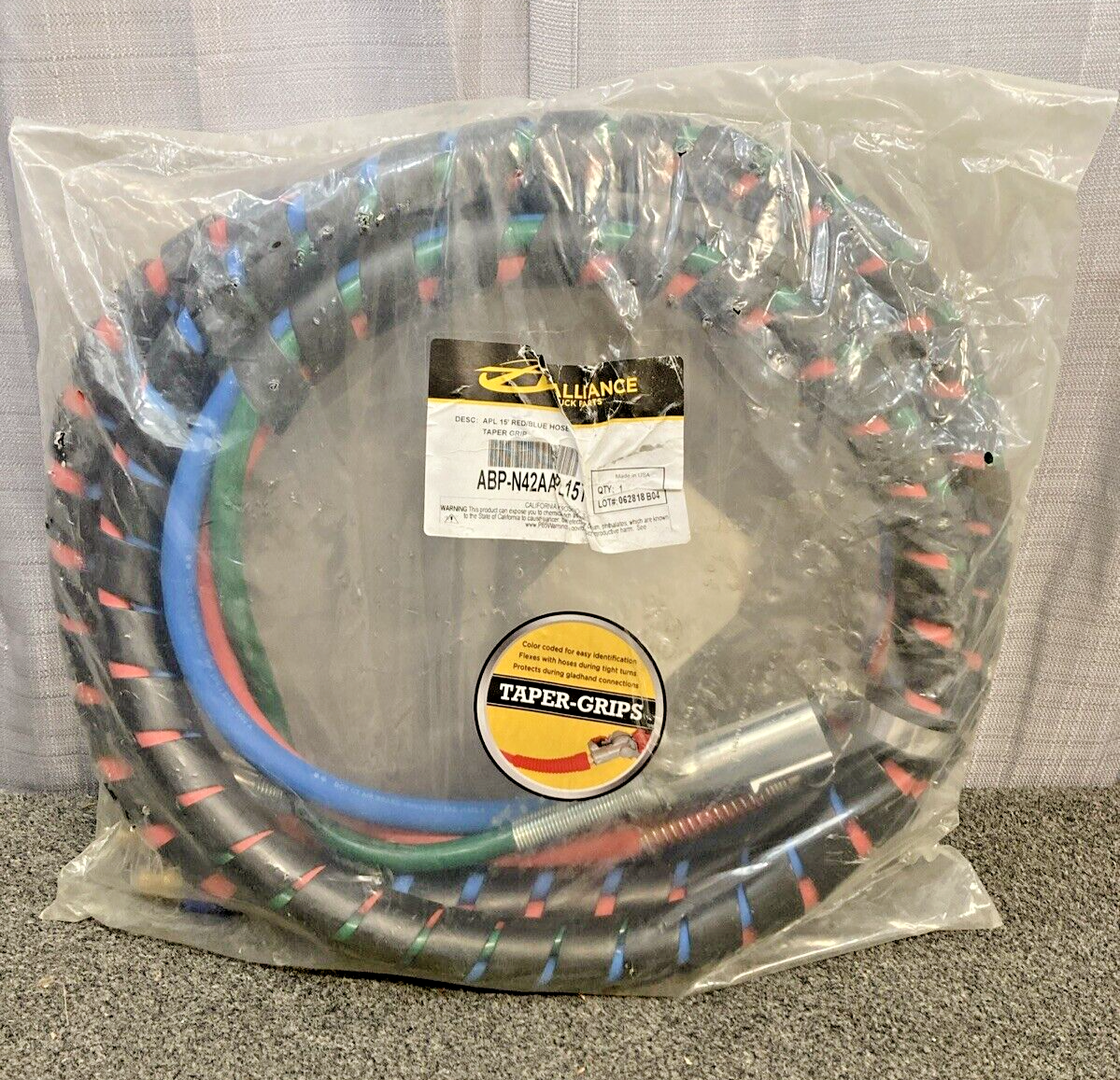 NEW GENUINE ALLIANCE TRUCK PARTS N42AAPL15T 3IN1 AIRPOWER LN-15FT W/RD&BLU