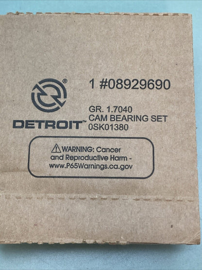 NEW GENUINE DETROIT DIESEL DDE 08929690 CAM BEARING KIT