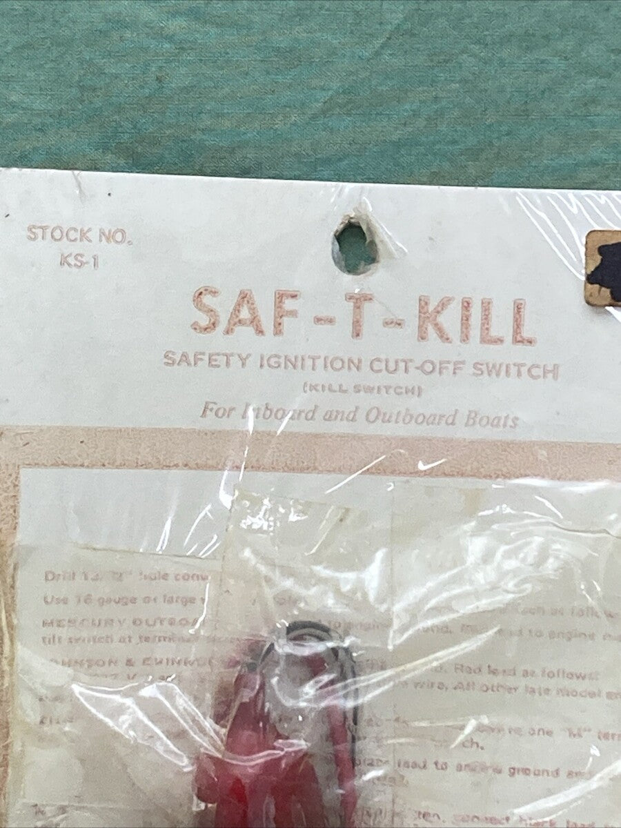 NEW SAF-T-KILL KS-1 SAFETY IGNITION CUT-OFF SWITCH