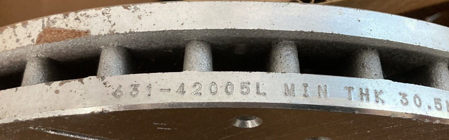 NEW DYNAMIC FRICTION 631-42005L BRAKE ROTOR Drilled Slotted Silver FRONT LEFT