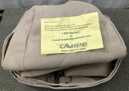 NEW CALTREND ‎CV383-06HH CUSTOM SEAT COVER 40/20/40 FRONT CHEVROLET GMC BEIGE
