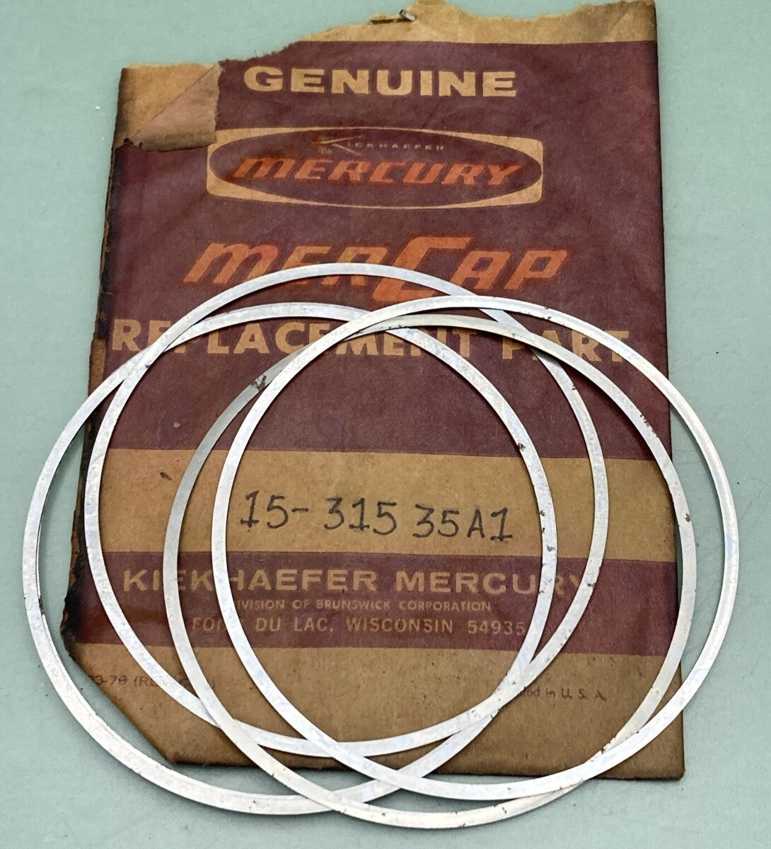NEW GENUINE MERCURY QUICKSILVER 15-31535A1 SHIM SET GEAR CASE