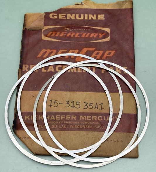 NEW GENUINE MERCURY QUICKSILVER 15-31535A1 SHIM SET GEAR CASE