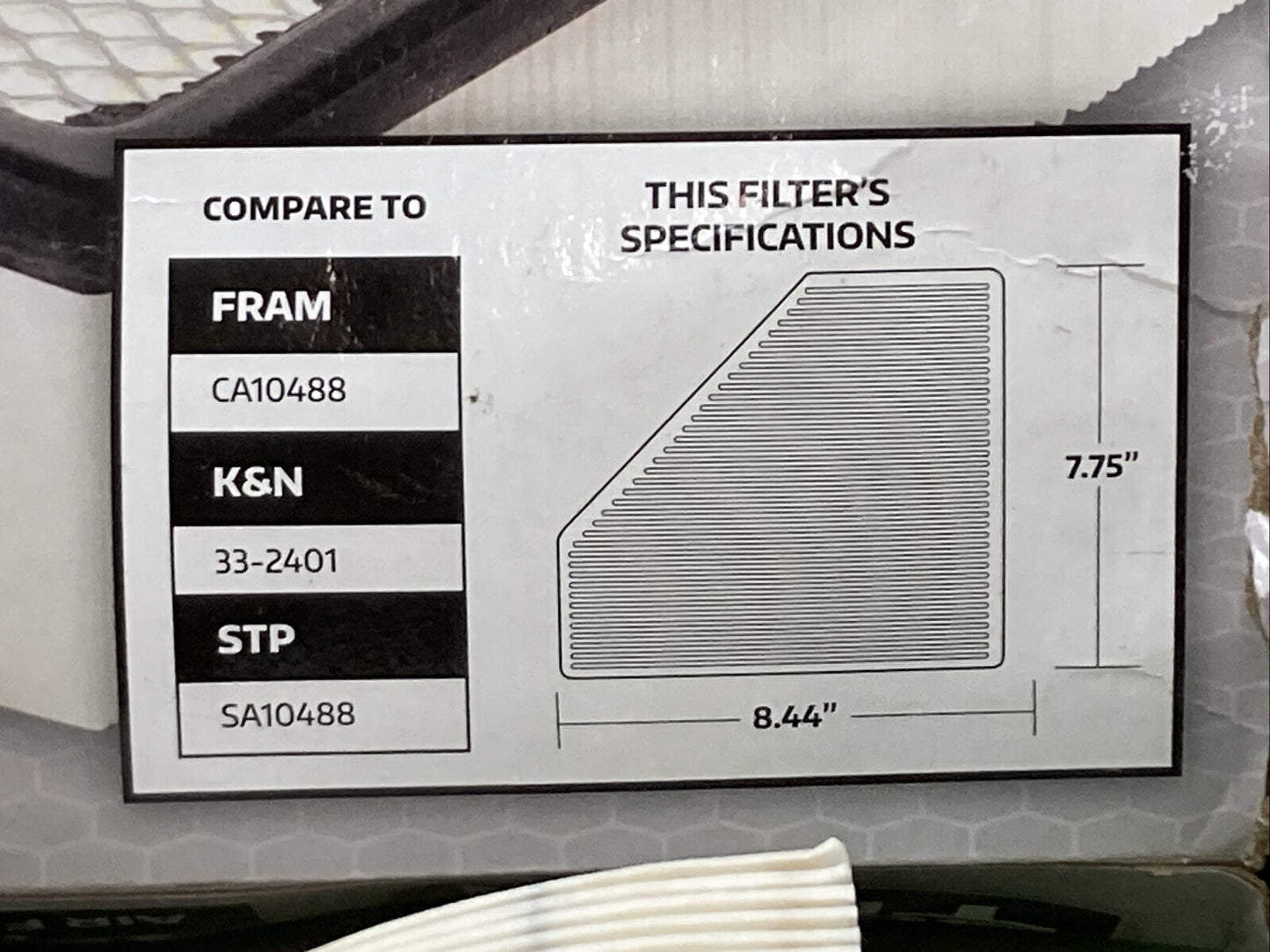 NEW SUPER TECH 1285 AIR FILTER FORD