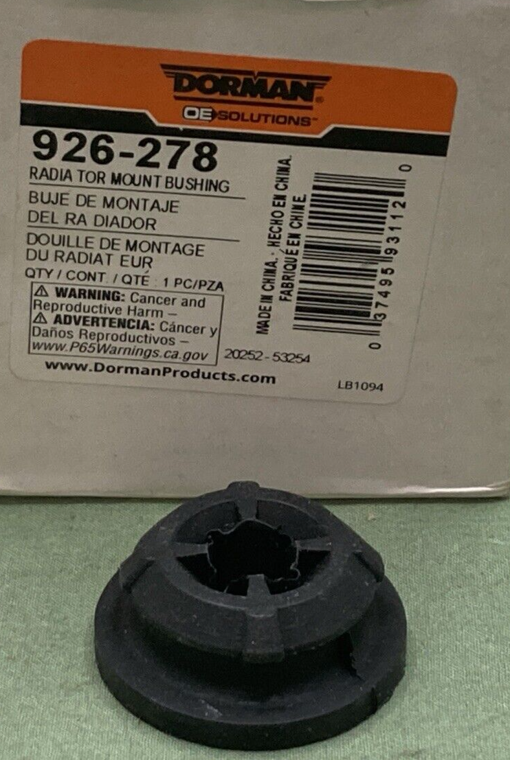QTY 2 NEW DORMAN 926-278 RADIATOR MOUNT BUSHING
