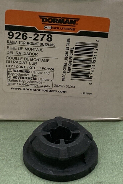 QTY 2 NEW DORMAN 926-278 RADIATOR MOUNT BUSHING