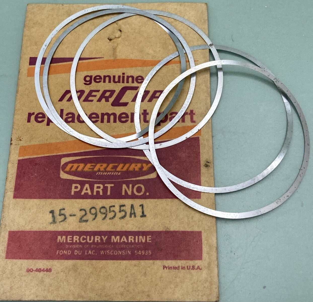NEW GENUINE MERCURY QUICKSILVER 15-29955A1 SHIM SET GEAR HSNG ASM 1000E-1