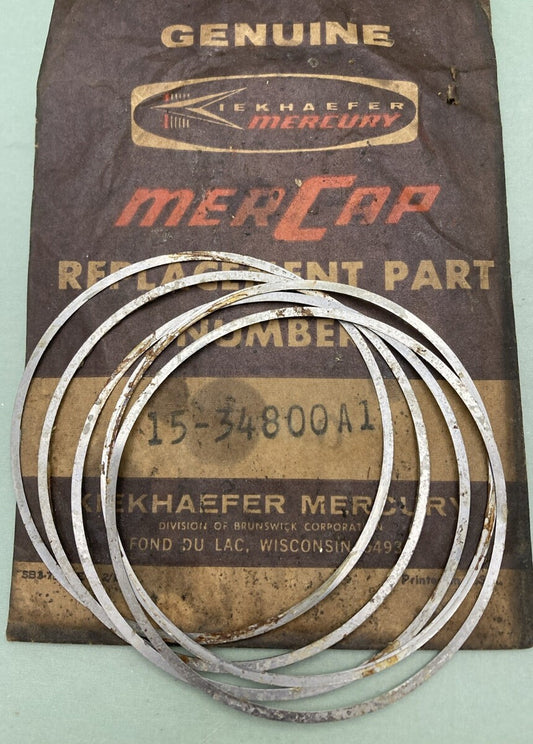 NEW GENUINE MERCURY 15-34800A1 SHIM SET OUTBOARD 15HP