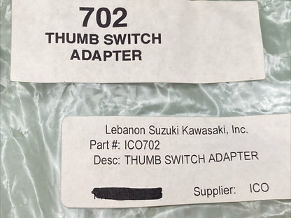 NEW GENUINE ICO RACING 702 CheckMate THUMB SWITCH ADAPTER