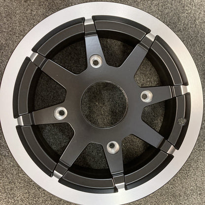 NEW GENUINE POLARIS 1521106-458 RIM FRONT 12X6 CAST 26.2 M. BLK