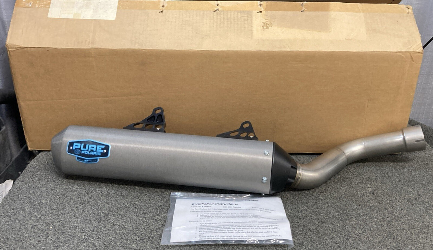 NEW GENUINE POLARIS 2875729 S-BEND MUFFLER, PREDATOR 500, 2003-2006
