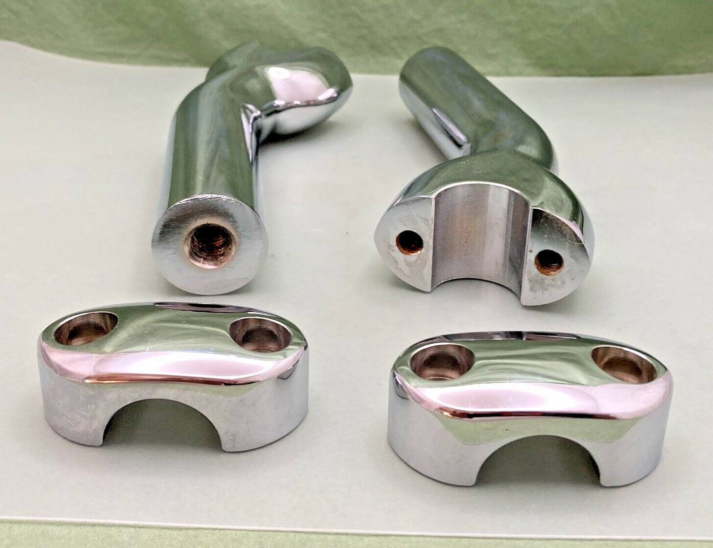 NEW GENUINE POLARIS VICTORY 2875561 CHROME PULL BACK DRAG RISER KIT