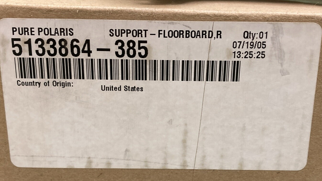 NEW GENUINE POLARIS VICTORY 5133864-385 SUPPORT FLOORBOARD, RH, MACH, SLV