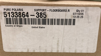 NEW GENUINE POLARIS VICTORY 5133864-385 SUPPORT FLOORBOARD, RH, MACH, SLV