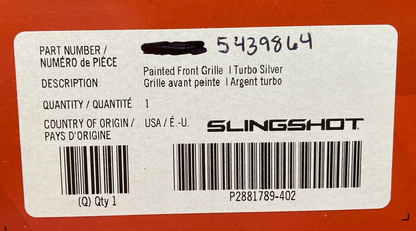 NEW GENUINE POLARIS 5439864 GRILL FRONT, BLACK Slingshot