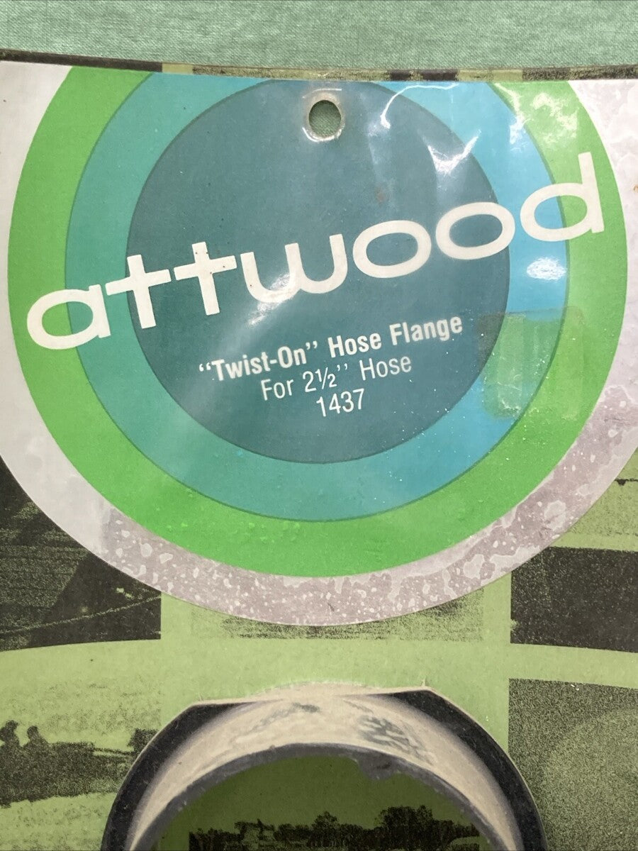 NEW ATTWOOD 1437 TWIST-ON HOSE FLANGE FOR 2.5" HOSE