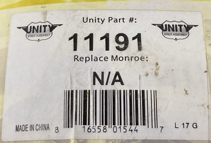 NEW UNITY 11191 READYMOUNT COMPLETE STRUT ASSEMBLY FRONT LEFT CHRY DODGE MITZ