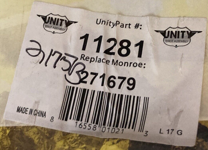 NEW UNITY 11281 READYMOUNT COMPLETE STRUT ASSEMBLY FRONT TOYOTA LEXUS
