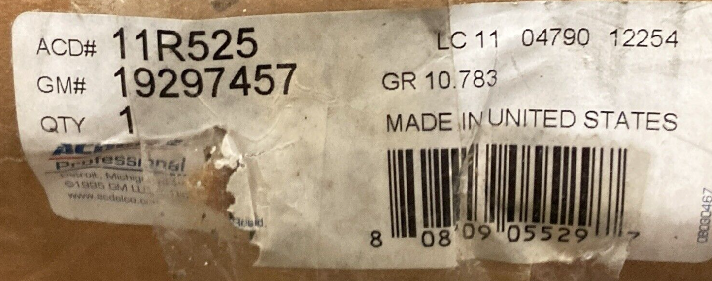 NEW GENUINE ACDELCO 11R525 MANUAL WINDOW REGULATOR CHEVY SATURN GM 19297457