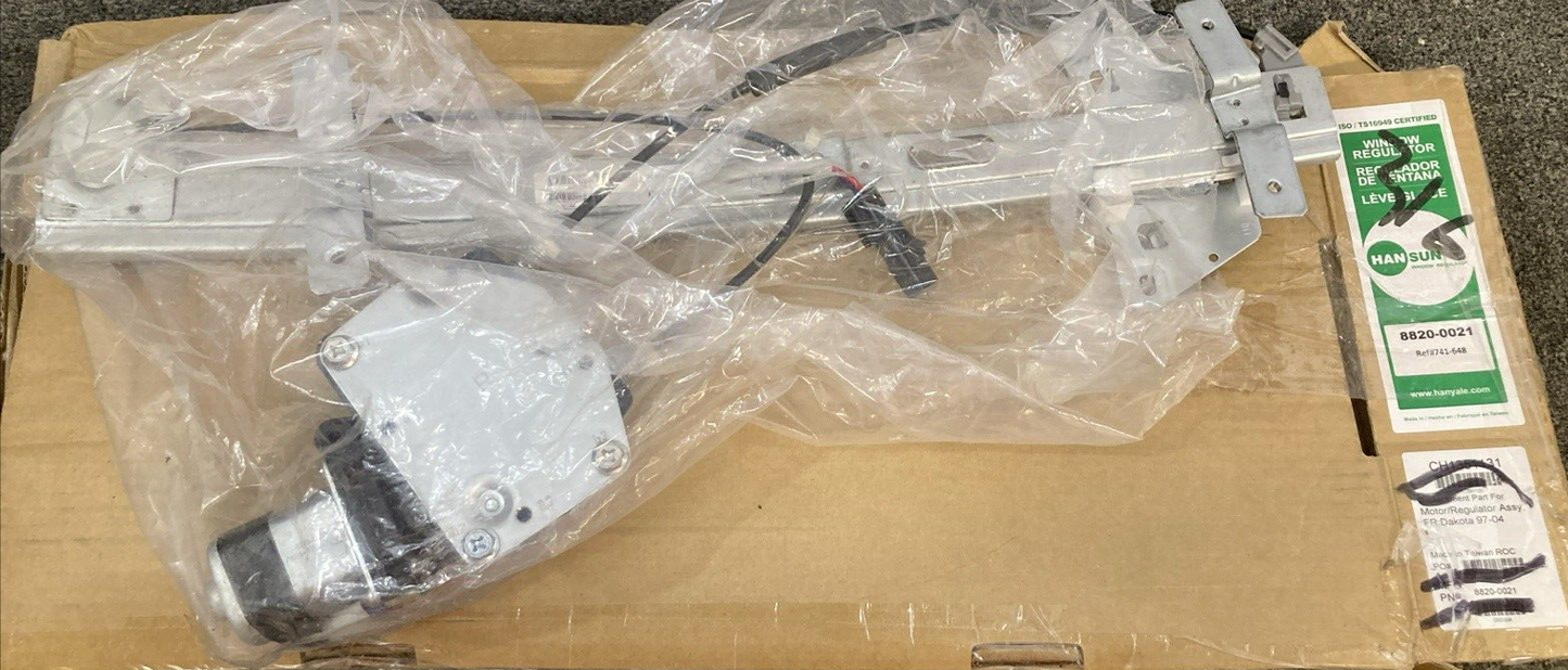 NEW HANSUN 8820-0021 POWER WINDOW REGULATOR ASSEMBLY FRONT RIGHT DODGE