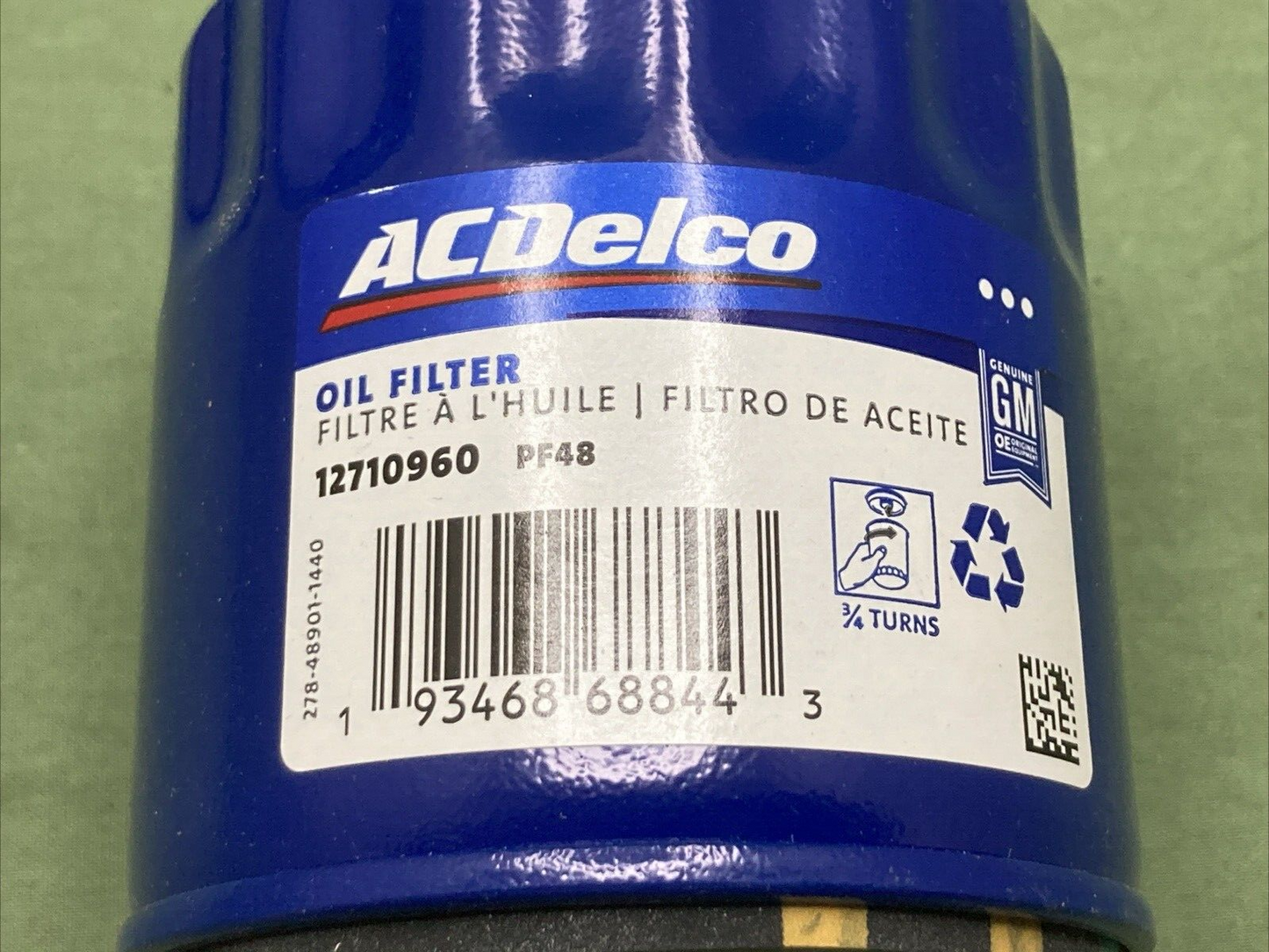 NEW GENUINE ACDELCO 12710960 OIL FILTER PF48