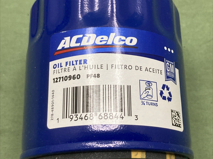 NEW GENUINE ACDELCO 12710960 OIL FILTER PF48