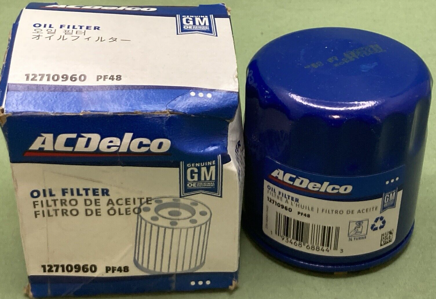 NEW GENUINE ACDELCO 12710960 OIL FILTER PF48