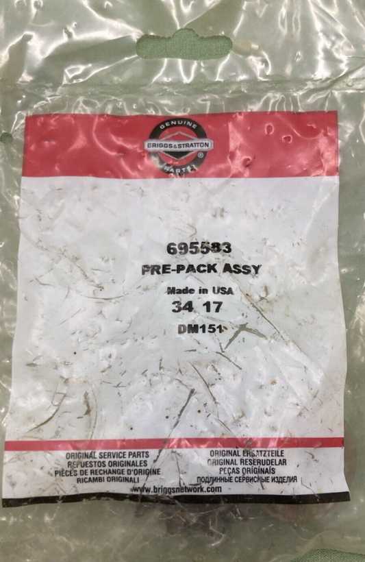 NEW BRIGGS & STRATTON 695583 PRE-PACK GEAR ASSEMBLY