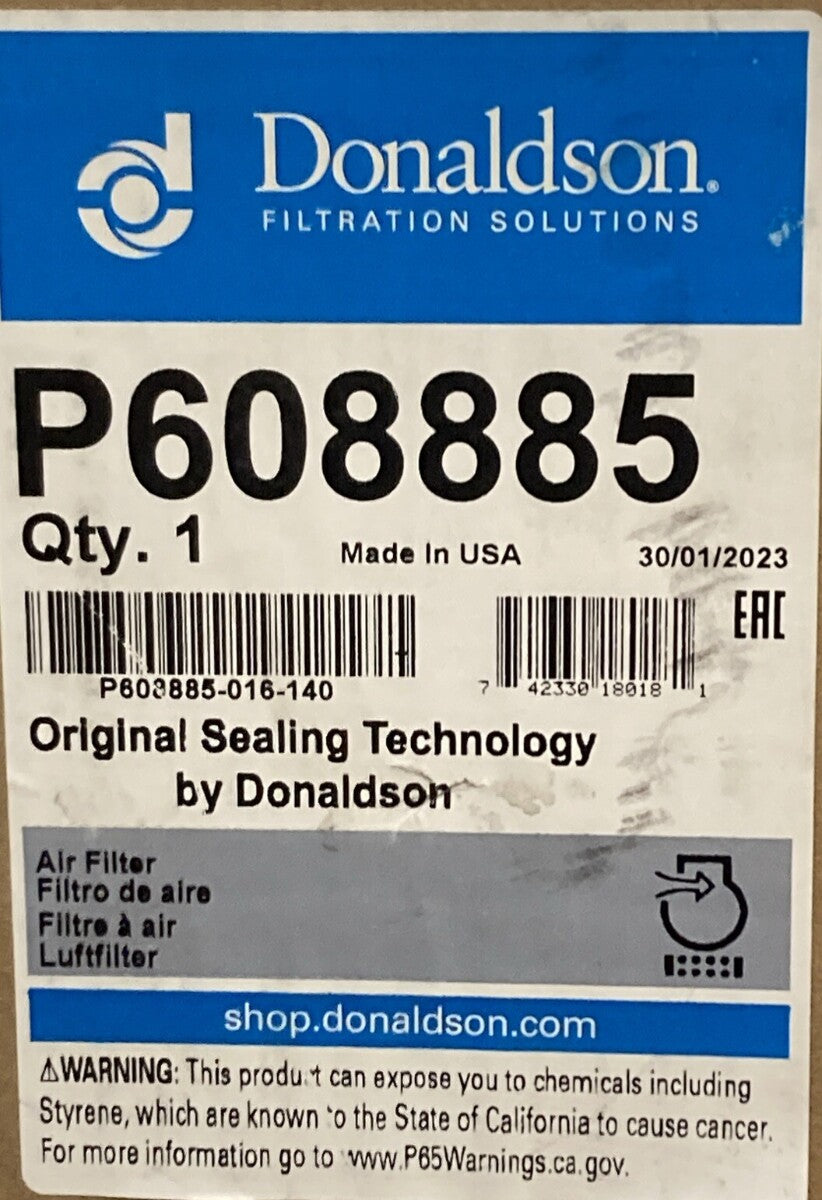 NEW GENUINE DONALDSON P608885 AIR FILTER, PRIMARY RADIALSEAL
