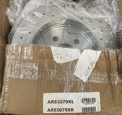 NEW AUTOSPECIALTY AR83079XL & AR83079XR BRAKE ROTOR SET FRONT LEFT & RIGHT