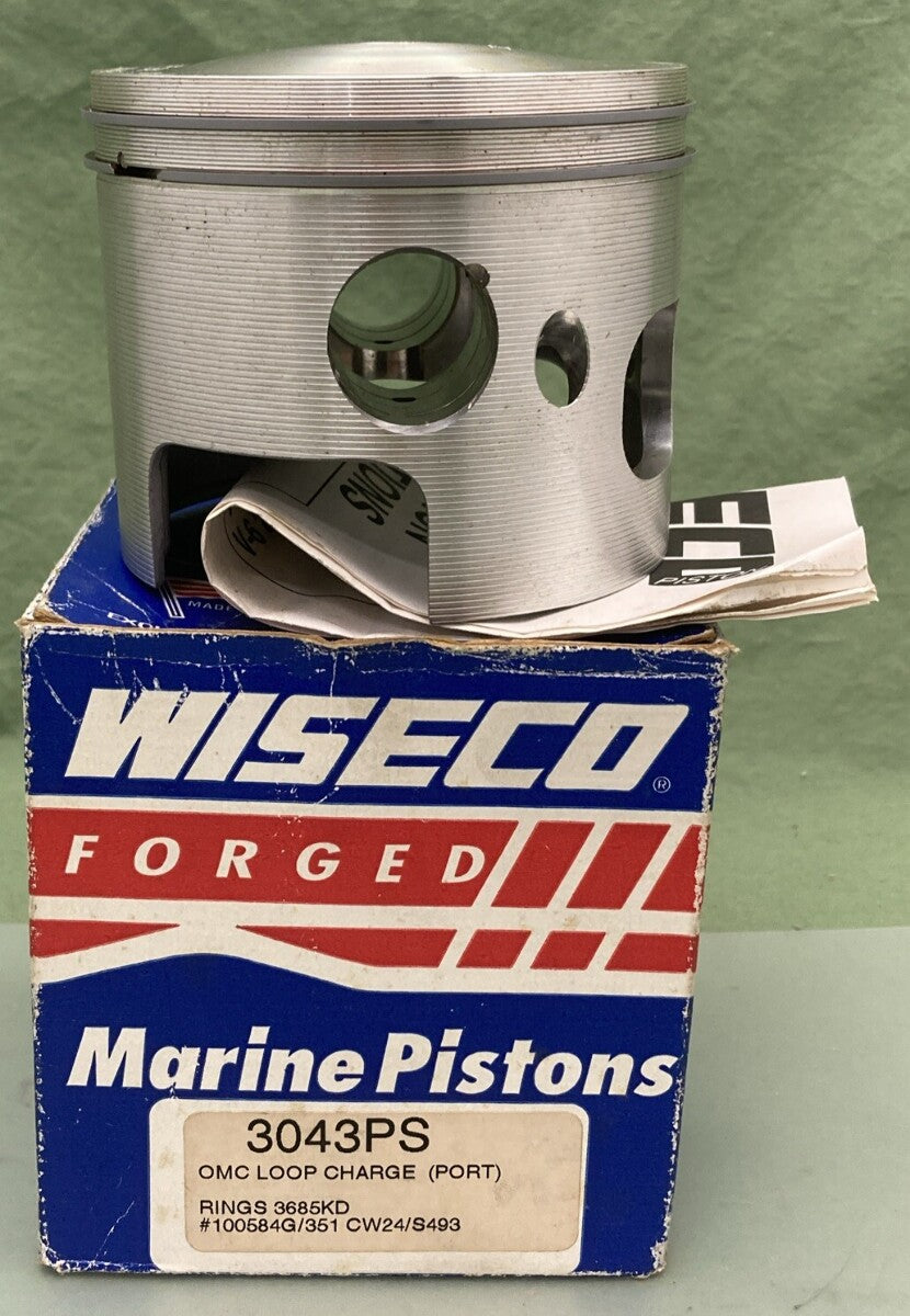 NEW GENUINE WISECO 3043PS OMC LOOP CHARGE PORT PISTON